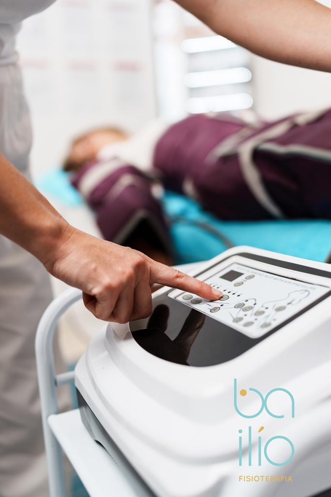 Maquinaria de presoterapia en Clínica Bailío Córdoba